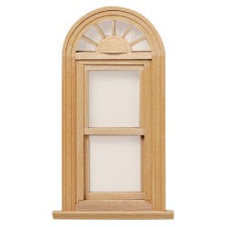 Dolls House Palladian Arched Window 1:24 Scale Miniature Non Working Dolls House Palladian Arched Window 1:24 Scale Miniature Non Working