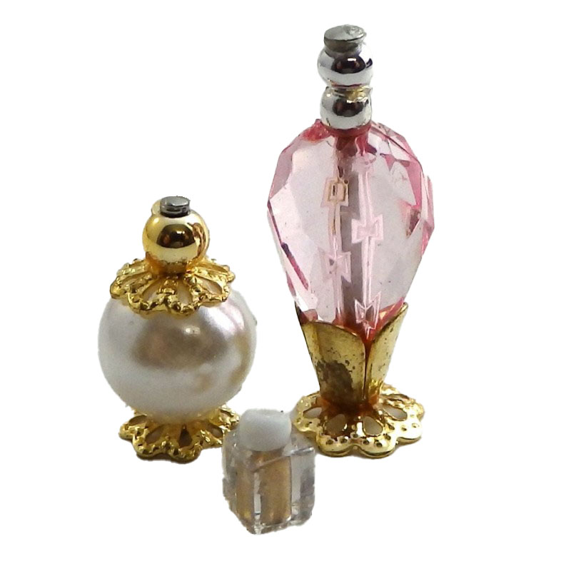 Dolls House Miniature Bedroom Bathroom Accessory Set of Ladies Perfume Bottles