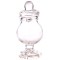 Dolls House Miniature Accessory Empty Apothecary Bonbon Footed Clear Glass Jar