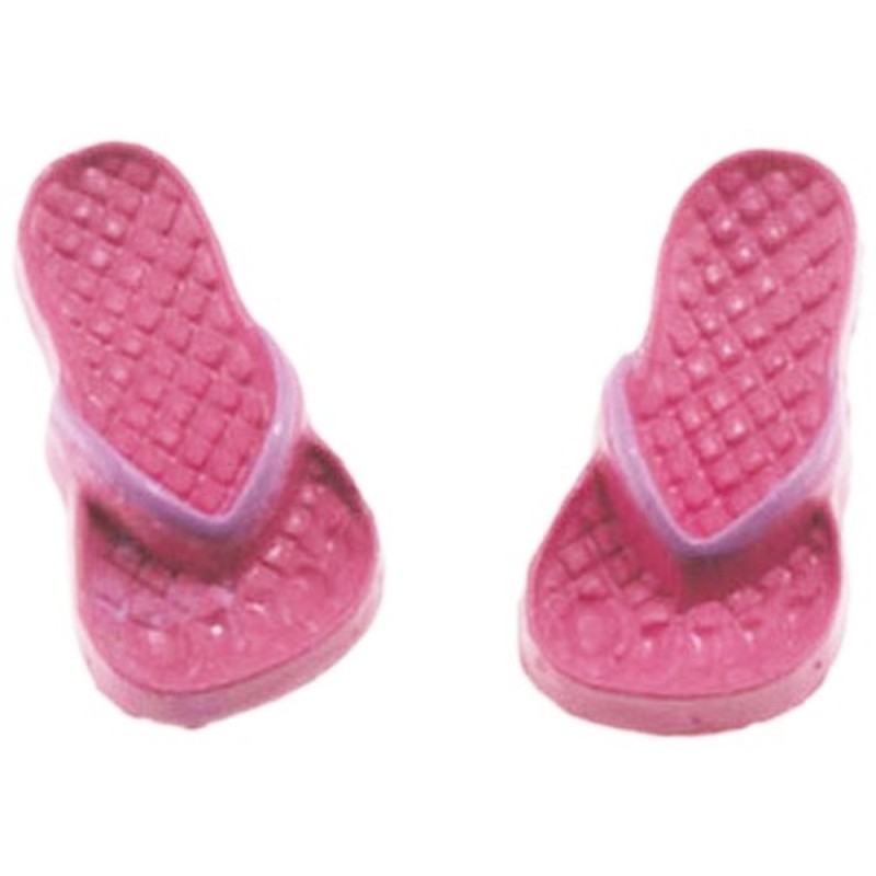 Dolls House Miniature Summer Beach Accessory Adult Flip Flops Sandals Shoes