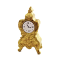 Dolls House Gold Mantle Clock 1:12 Scale Miniature Fireplace Accessory Ornament 