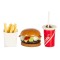 Dolls House Fast Food Burger Fries & Drink Take Away Miniature