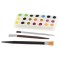 Dolls House Artists Paint Palette & Brushes Study Hobby Accessory