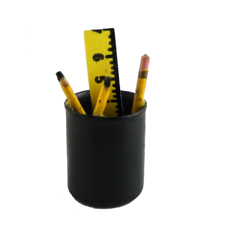 Dolls House Pens Pencils in Pot Miniature Office Study School Desk Accessory