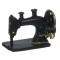 Dolls House Miniature Accessory Black Old Fashioned Sewing Machine
