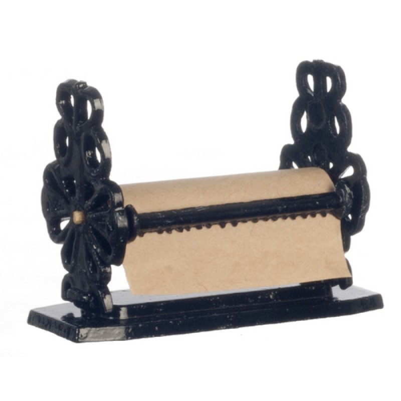 Dolls House Large Wrought Iron Paper Towel Holder Miniature Accessory 