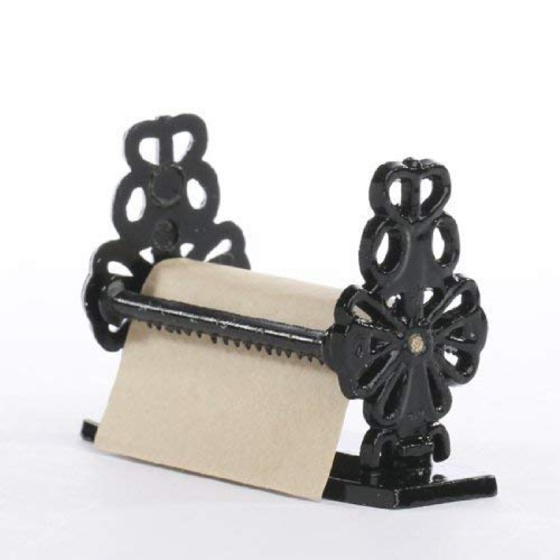 Dolls House Large Wrought Iron Paper Towel Holder Miniature Accessory 