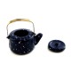 Dolls House Blue Spotted Kettle Miniature 1:12 Scale Metal Kitchen Accessory