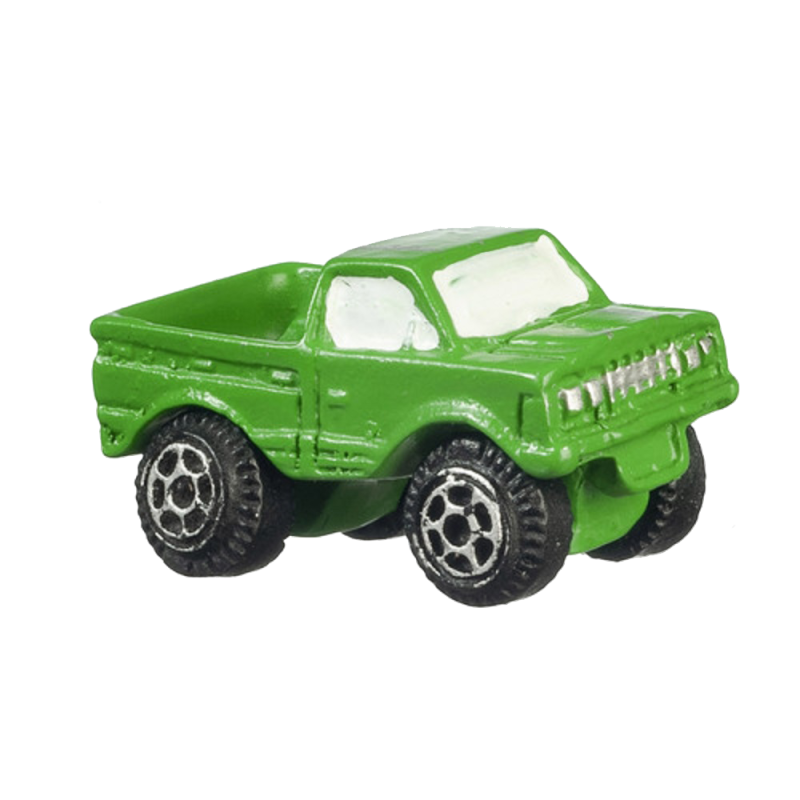 Dolls House Green Pick Up Truck Modern Toy Store Shop Nursery Accessory