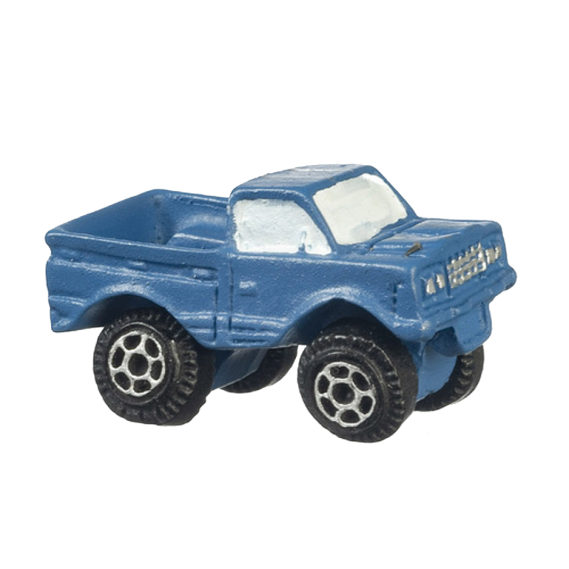 Dolls House Blue Pick Up Truck Modern Toy Store Shop Nursery Accessory