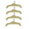 Dolls House Miniature 1:12 Bedroom Wardrobe Accessory 4 Wooden Coat Hangers
