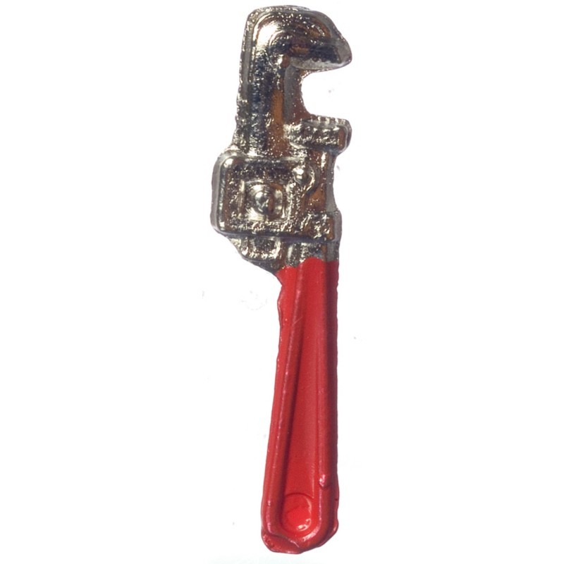 Dolls House Pipe Wrench Miniature 1:12 Scale Garden Shed Tool Box Accessory