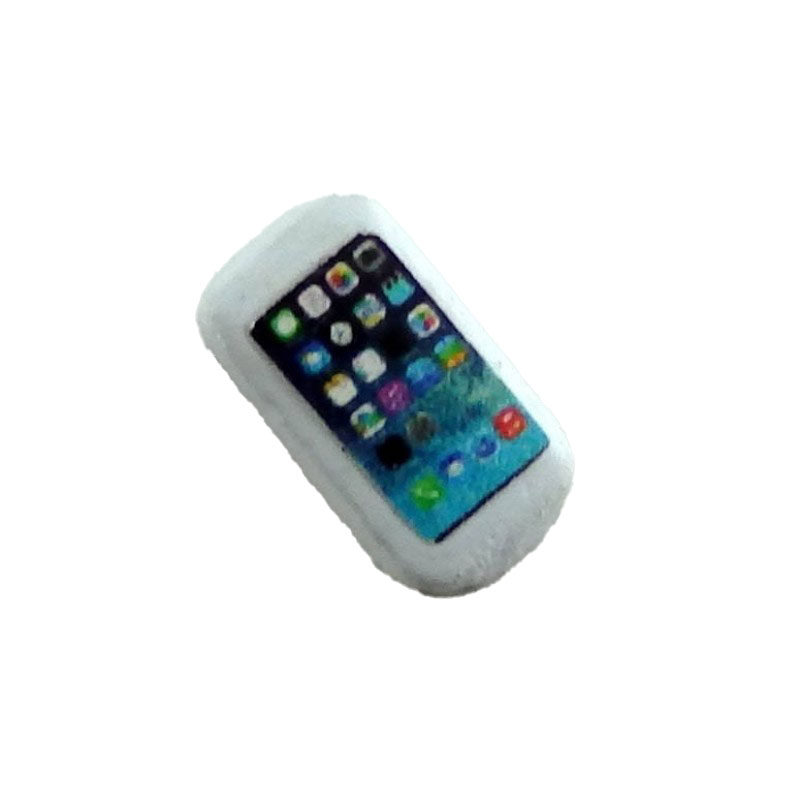 Dolls House Mobile Cell Phone in White Miniature Modern 1:12 Scale Accessory