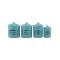 Dolls House 4 Turquoise Blue Canisters Storage Jars Miniature Kitchen Accessory