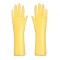 Dolls House Yellow Rubber Gloves 1:12 Scale Kitchen Accessory
