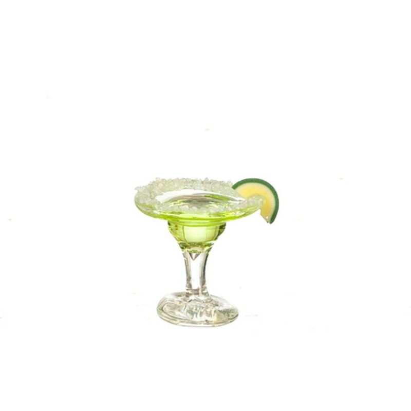 Dolls House Margarita Cocktail with Slice of Lime Miniature Drink Bar Accessory