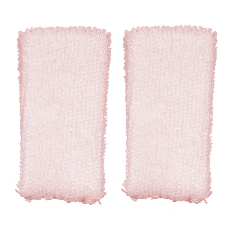 Dolls House Pink Hand Towel Set Miniature 1:12 Scale Towels Bathroom Accessory