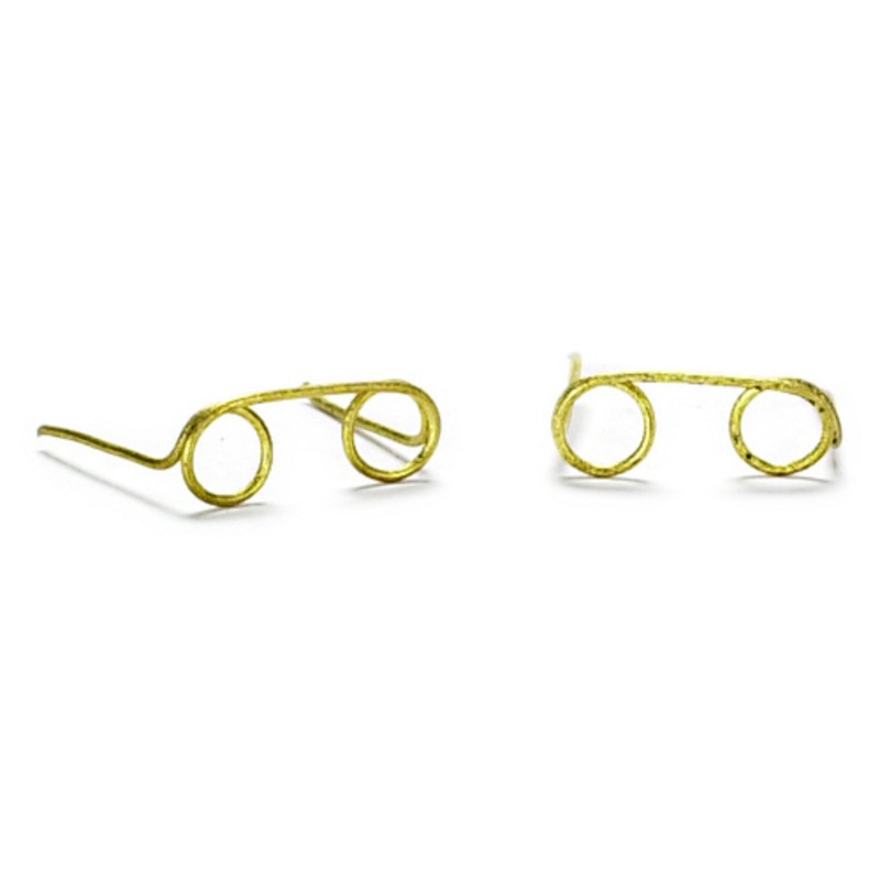 Dolls House Set 2 Brass Reading Glasses Spectacles 7259