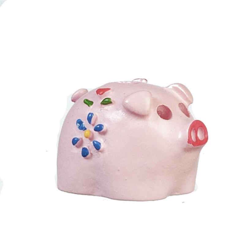 Dolls House Pink Piggy Bank Miniature Nursery Toy Shop Accessory 1:12 Scale