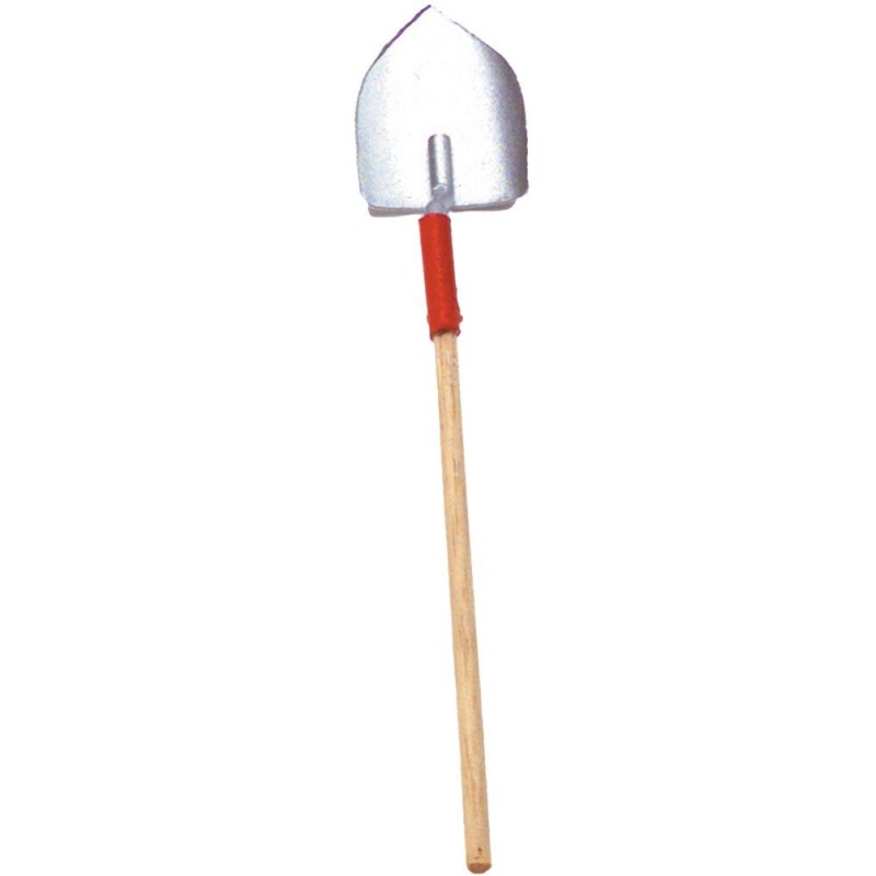 Dolls House Red Spade Shovel Miniature Garden Tool Outdoor Shed Accessory 1:12