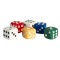 Dolls House Set of 6 Coloured 5mm Dice Miniature Bar Games Room Pub Accessory