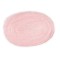 Dolls House Miniature 1:12 Scale Accessory Plain Baby Pink Small Oval Rug 