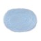 Dolls House Miniature 1:12 Scale Accessory Plain Baby Blue Small Oval Rug 