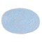 Dolls House Miniature 1:12 Scale Accessory Plain Baby Blue Large Oval Rug 