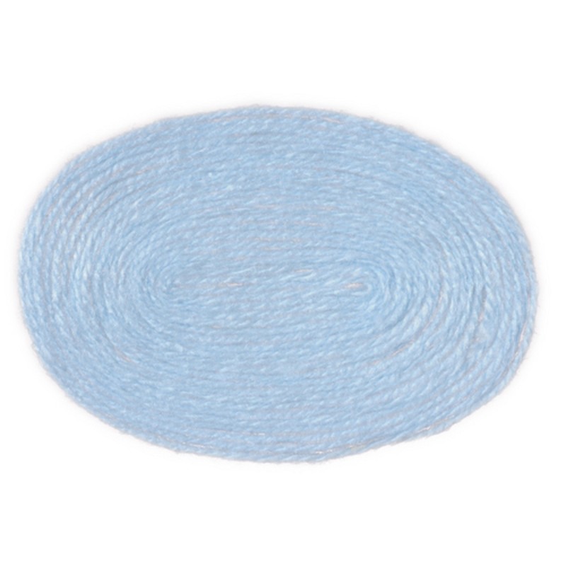 Dolls House Miniature 1:12 Scale Accessory Plain Baby Blue Large Oval Rug 