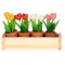Dolls House Window Box with 4 Pots of Tulips 1:12 Scale Accessory