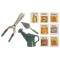 Dolls House Seeds Watering Can Shears Trowel Miniature Garden Accessory Set 