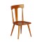 Dolls House Mid Century Modern Walnut Side Chair JBM Miniature Dining Furniture