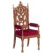 Dolls House Red Walnut Jacobean Arm Chair JBM Miniature Dining Room Furniture