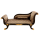 Dolls House Empire Fainting Couch Chaise Longue Sofa Miniature Quality Furniture