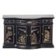 Dolls House Black Chinese Credenza Sideboard Handpainted Miniature Furniture