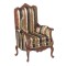 Dolls House Victorian Armchair Walnut JBM Miniature Living Room Furniture