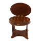 Dolls House Victorian Needlework Sewing Box Side Table Walnut JBM Furniture