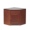 Dolls House Walnut Corner Base Unit Bottom Cabinet JBM Kitchen Furniture