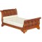 Dolls House American 19th C Empire Sleigh Bed Walnut JBM Miniature Furniture