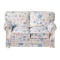 Dolls House White Floral Sofa Summer Loveseat JBM Living Room Furniture