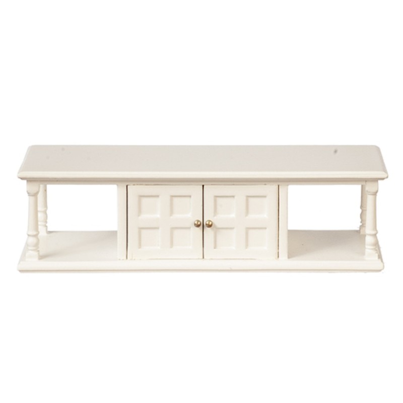Dolls House White Summer Coffee Table with Storage JBM Living Room Furniture