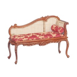 Dolls House Louis XV Fainting Couch Chaise Longue Sofa JBM Miniature Furniture