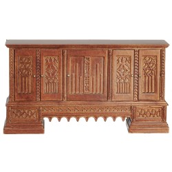 Dolls House Credenza Sideboard Jacobean JBM Miniature Walnut Dining Furniture