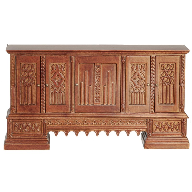 Dolls House Credenza Sideboard Jacobean JBM Miniature Walnut Dining Furniture