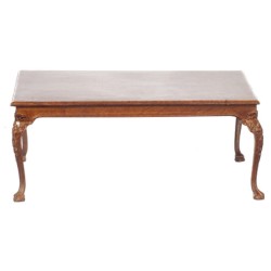 Dolls House Dining Table Queen Anne JBM Miniature Walnut Dining Room Furniture Dolls House Dining Table Queen Anne JBM Miniature Walnut Dining Room Furniture