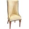 Dolls House Mahogany High Back Side Chair JBM Miniature Dining Room Furniture
