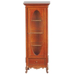 Dolls House American Display Cabinet JBM Walnut Living Room Furniture 1:12 Scale