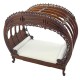 Dolls House Medium Walnut Victorian Chippendale Double Bed JBM 1:12 Furniture