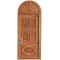 Dolls House Victorian External Carved Door JBM Walnut Builders Accessory 1:12