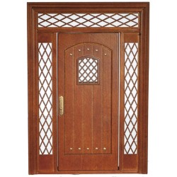 Dolls House Tudor Door & Fanlight JBM Miniature Front Entrance DIY Accessory 1:12